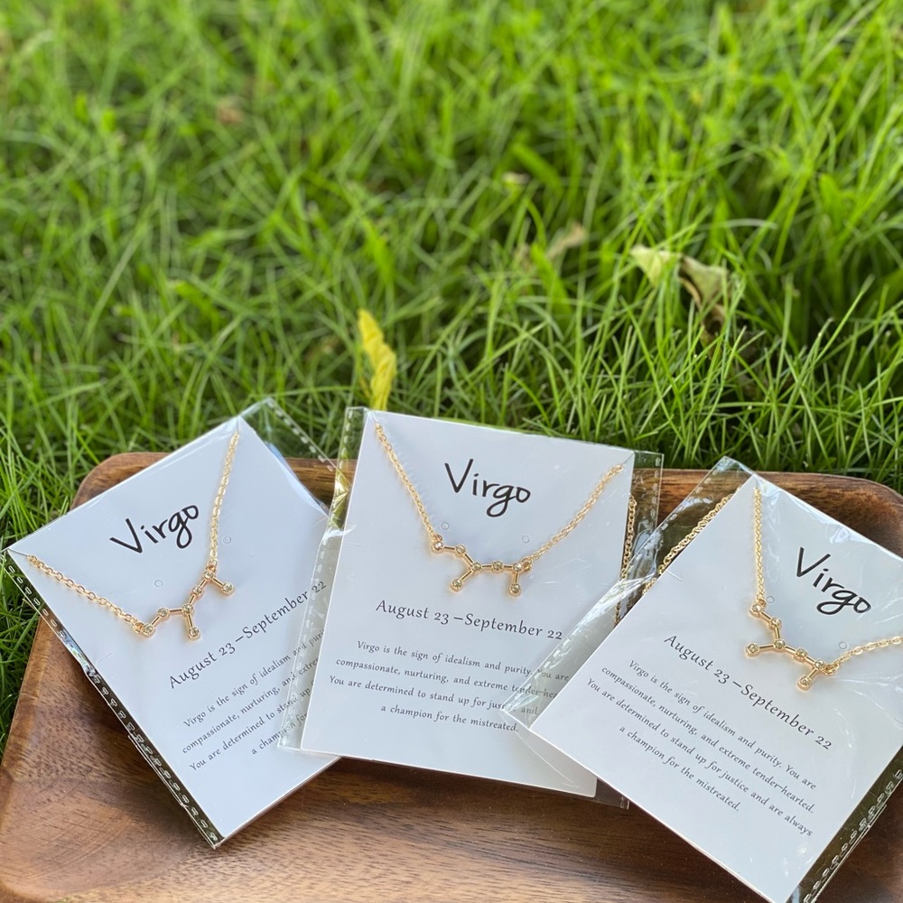 Astrology necklace Virgo